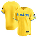 B.Red Sox ## Red Sox Blank Player Yellow Limited Home Game Jdoa Stitched Jerseys
