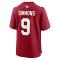 Jdoa A.Cardinals #9 Isaiah Simmons Cardinal Team Game Jersey