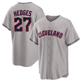 C.Guardians #27 Austin Hedges Player Gray Game Home Jdoa Stitched Jerseys