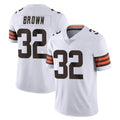 C.Browns #32 Jim Brown Player White Vapor Untouchable Limited Home Game Jdoa Stitched Jerseys