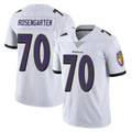 B.Ravens #70 Roger Rosengarten Player White Vapor F.U.S.E. Limited Jdoa Stitched Jerseys