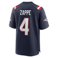 Jdoa NE.Patriots #4 Bailey Zappe Navy Game Player Jersey