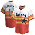 H.Astros #1 Carlos Correa Player Rainbow Cooperstown Collection T-shirt Jdoa Stitched Jerseys