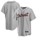 D.Tigers ## Tigers Blank Player Gray Home Game Jdoa Stitched Jerseys