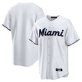M.Marlins ## Marlins Blank Player White  Home Game Jdoa Stitched Jerseys