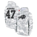 B.Bills #47 Christian Benford Player Arctic Camo Salute to Service Hoodies Limited Jdoa Stitched Jerseys