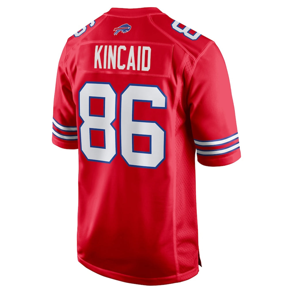 B.Bills #86 Dalton Kincaid Player Red Home Game Jdoa Stitched Jerseys