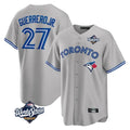 T.Blue Jays #27 Vladimir Guerrero Jr. Player Gray 2025 World Series Jdoa Stitched Jersey