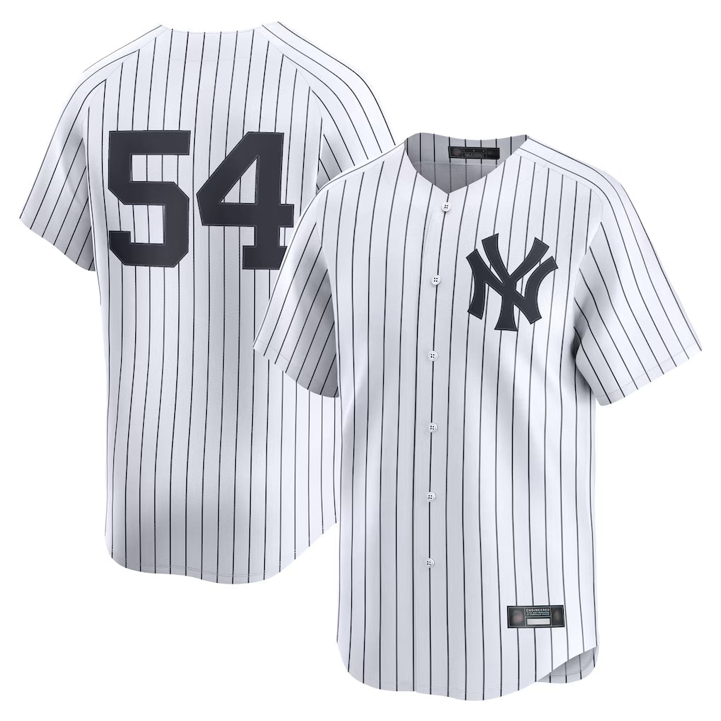 NY.Yankees #54 Max Fried Player White Limited Home Jdoa Stitched Jerseys