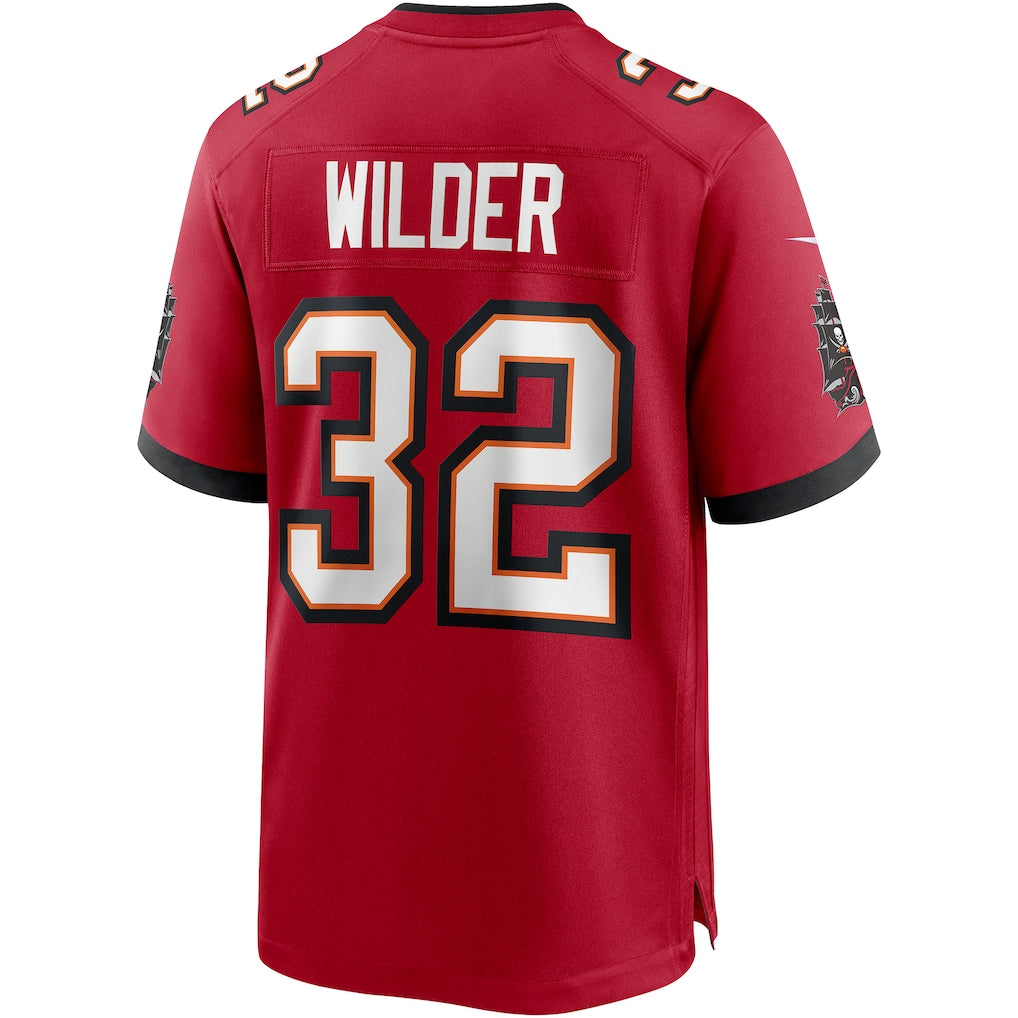 Jdoa TB.Buccaneers #32 James Wilder Red Game Retired Player Jersey