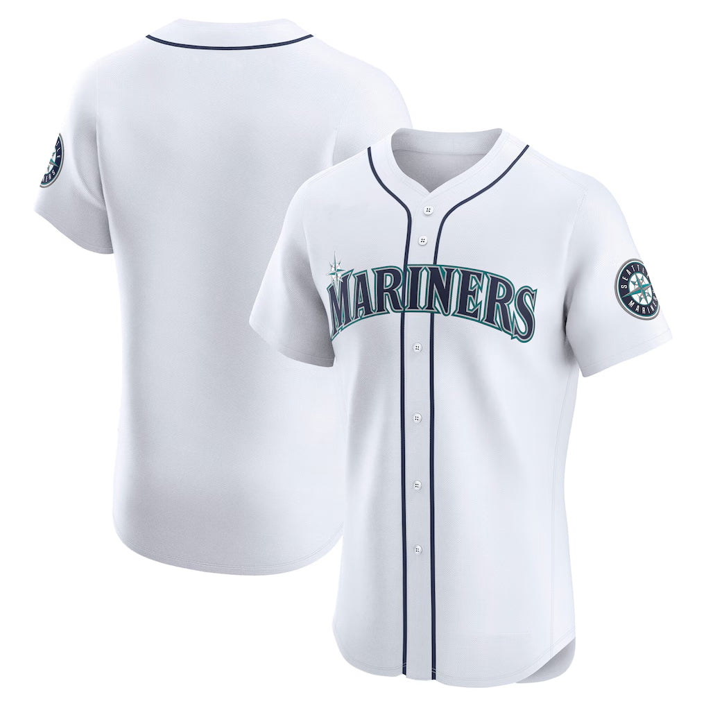 S.Mariners ## Mariners Blank Player White Home Limited Elite Jdoa Stitched Jerseys