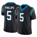 C.Panthers #5 Jaelan Phillips Player Black Vapor F.U.S.E. Limited Home Game Jdoa Stitched Jerseys
