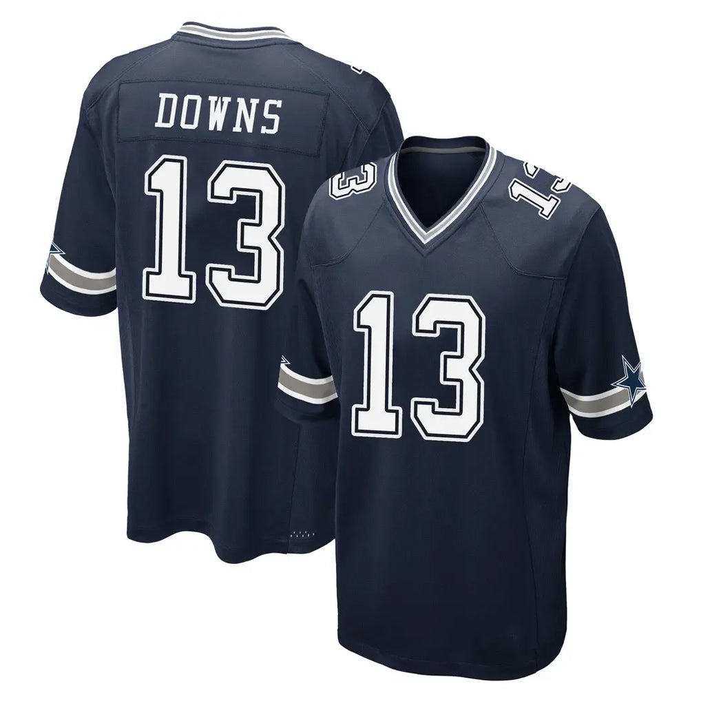D.Cowboys #13 Caleb Downs Player Navy Home Game Jdoa Stitched Jerseys