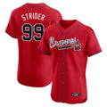 A.Braves #99 Spencer Strider Player Red Limited Elite Home Game Jdoa Stitched Jerseys