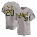 Athletics #20 Zack Gelof Player Gray Road Limited Home Game Jdoa Stitched Jerseys
