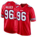 B.Bills #96 Deone Walker Player Red Home Game Jdoa Stitched Jerseys