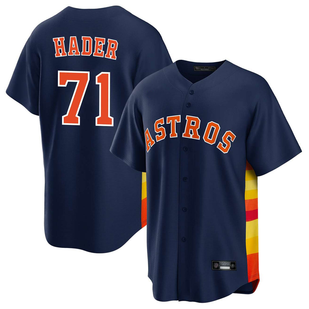 H.Astros #71 Josh Hader Player Navy Home Game Jdoa Stitched Jerseys