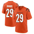 C.Bengals #29 Kyle Dugger Player Orange Home Game Jdoa Stitched Jerseys