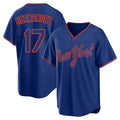 NY.Mets #17 Keith Hernandez Player Royal T-shirt Home Game Jdoa Stitched Jerseys