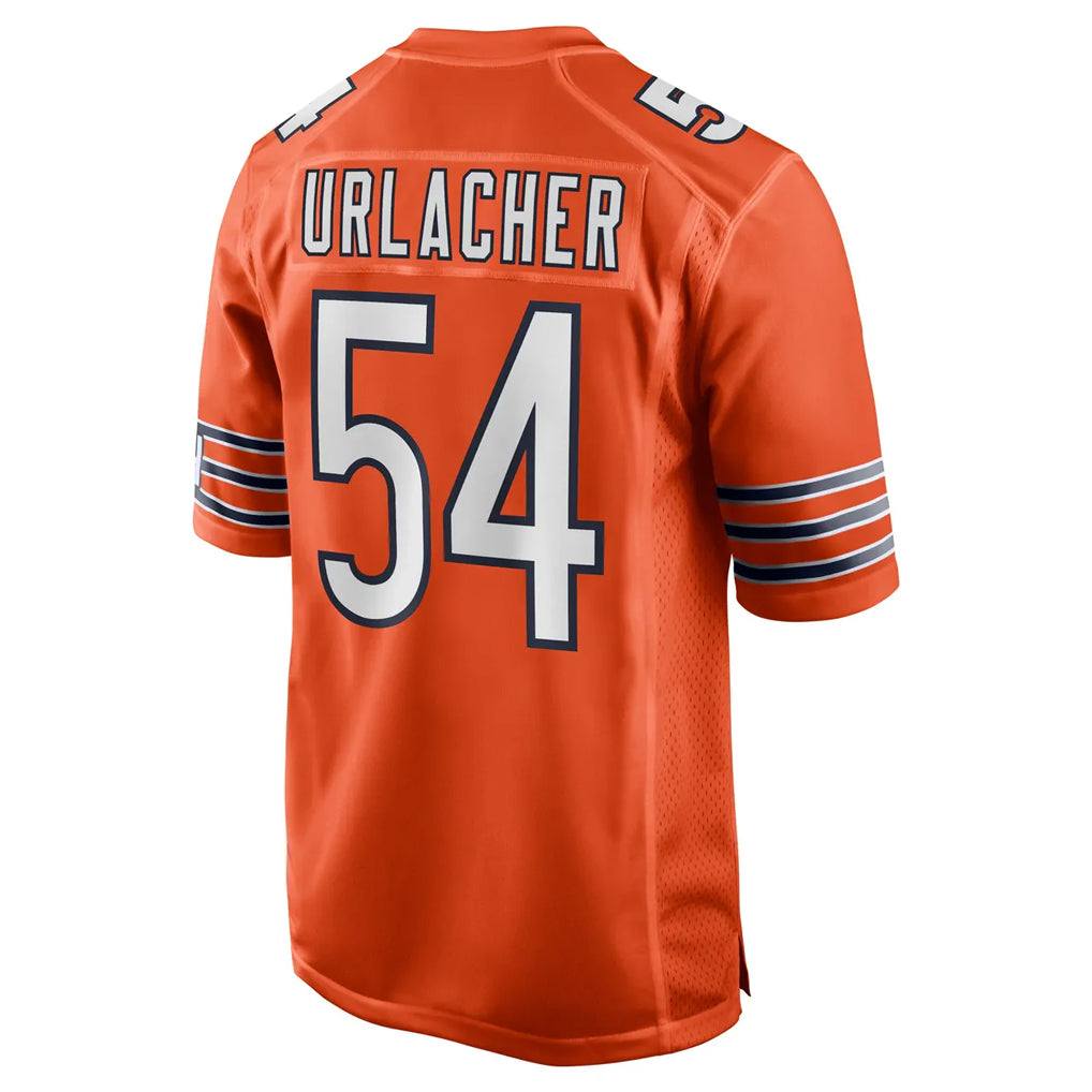 C.Bears #54 Brian Urlacher Player Orange Home Game Jdoa Stitched Jerseys