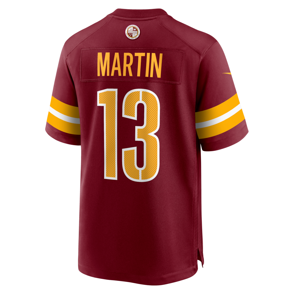 Jdoa W.Commanders #13 Tay Martin Burgundy Team Game Jersey