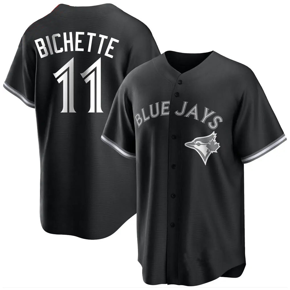 T.Blue Jays #11 Bo Bichette Player Black Home Game Jdoa Stitched Jerseys