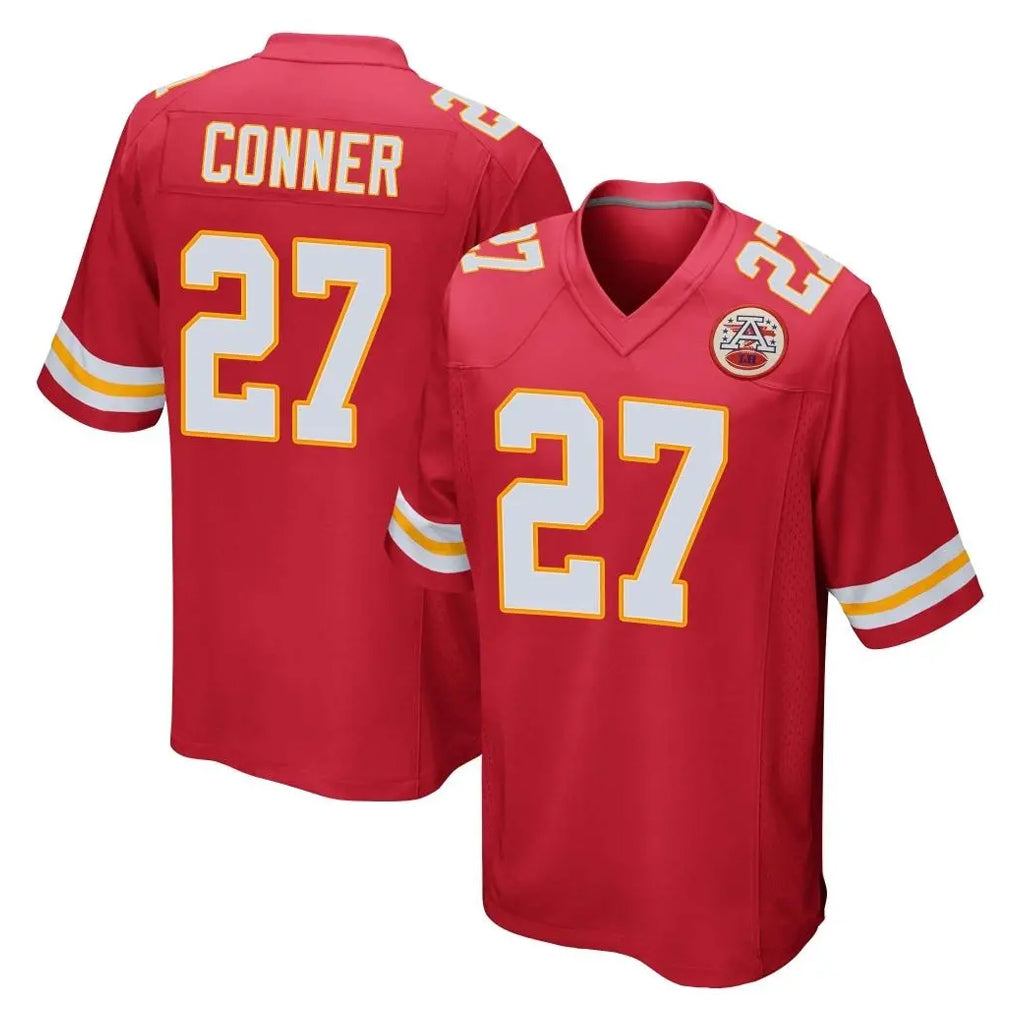 KC.Chiefs #27 Chamarri Conner Player Red Home Game Stitched Jerseys