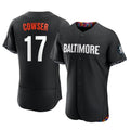 B.Orioles #17 Colton Cowser Player Black City Connect Limited Elite Home Game Jdoa Stitched Jerseys