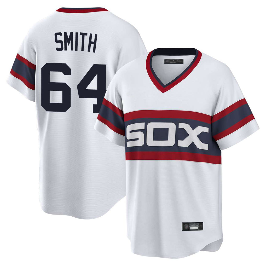 C.White Sox #64 Shane Smith Player White T-shirt Home Game Jdoa Stitched Jerseys