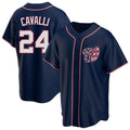 W.Nationals #24 Cade Cavalli Player Navy Blue Replica Game Jdoa Stitched Jerseys