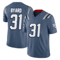 NE.Patriots #31 Kevin Byard Player Blue Limited Rivalries Collection Home Game Jdoa Stitched Jerseys