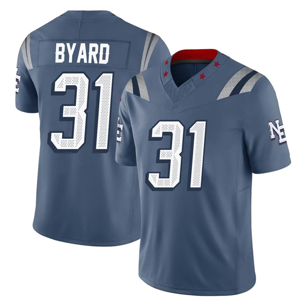 NE.Patriots #31 Kevin Byard Player Blue Limited Rivalries Collection Home Game Jdoa Stitched Jerseys