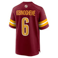 Jdoa W.Commanders #6 Noah Igbinoghene Burgundy Team Game Jersey