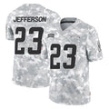 LA.Chargers #23 Tony Jefferson Player Arctic Camo Salute To Service Limited Game Stitched Jerseys