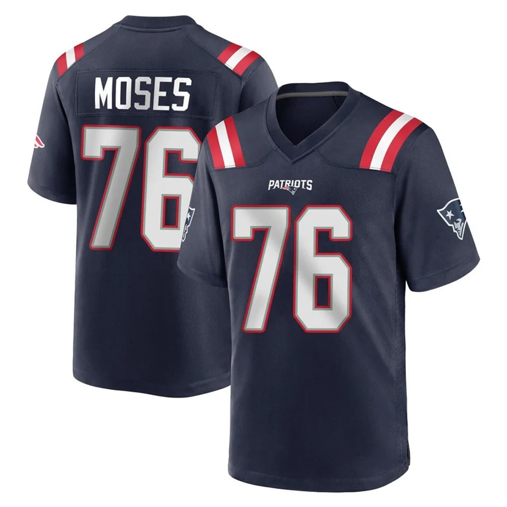 NE.Patriots #76 Morgan Moses Player Navy Home Game Jdoa Stitched Jerseys