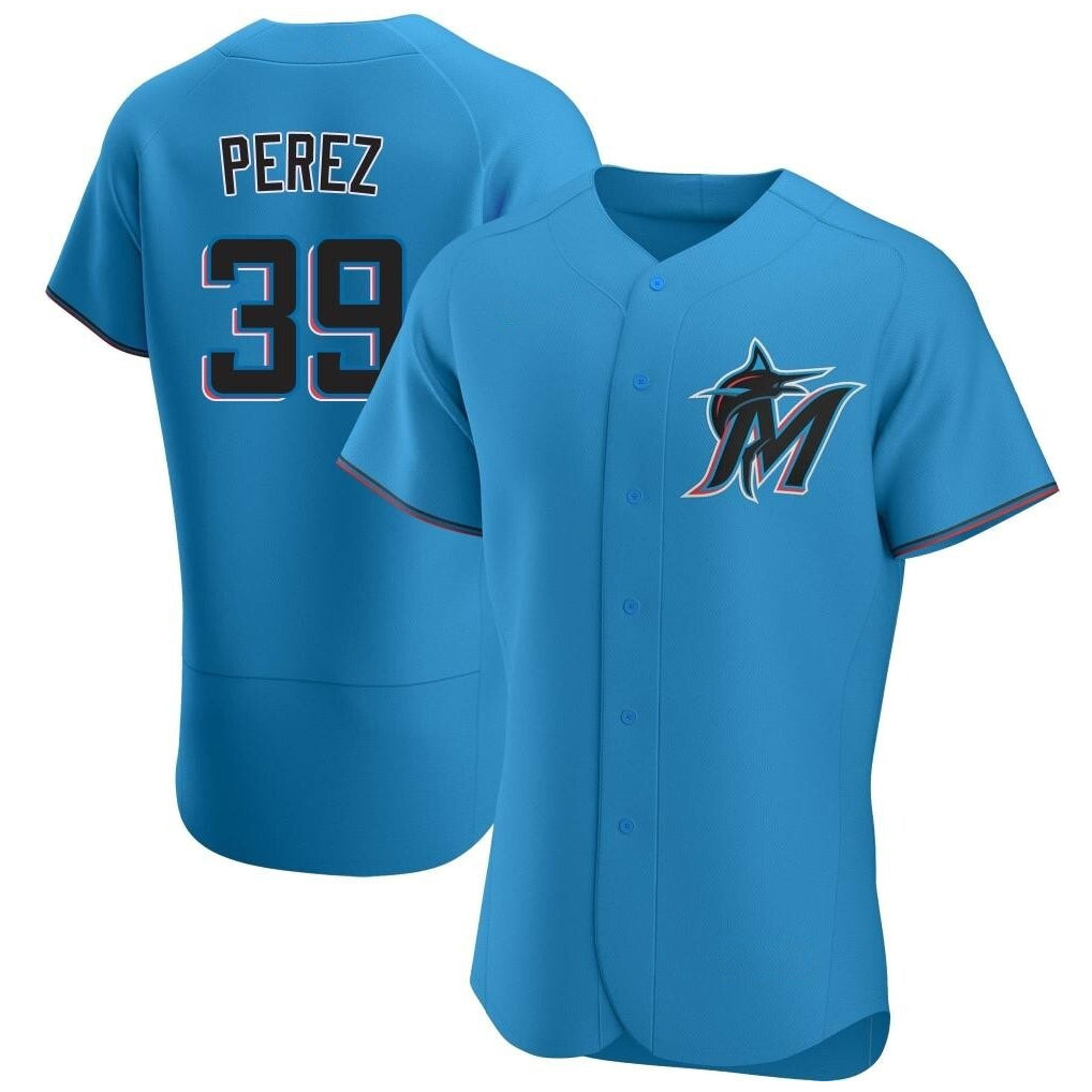 M.Marlins #39 Eury Perez Player Blue Home Limited Elite Jdoa Stitched Jerseys