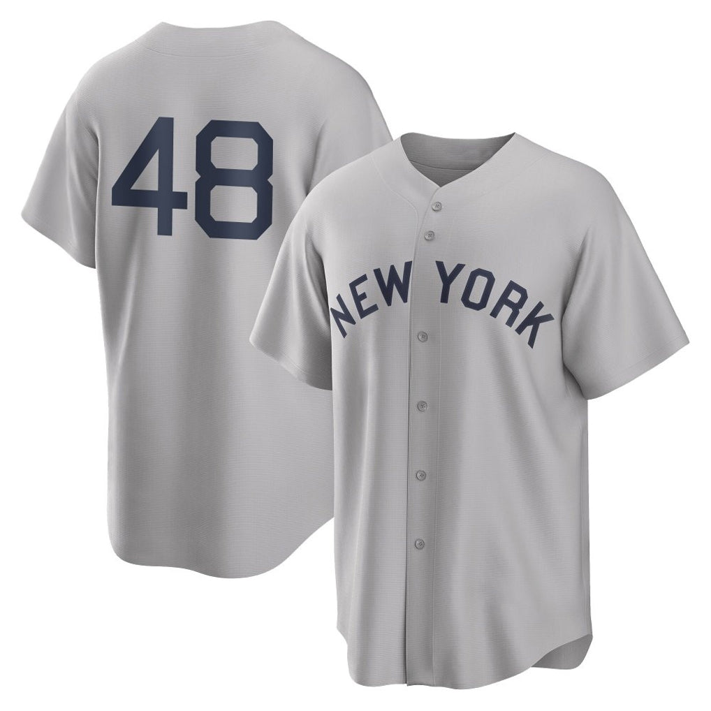 NY.Yankees #48 Paul Goldschmidt Player Gray Field of Dreams Game Jdoa Stitched Jerseys