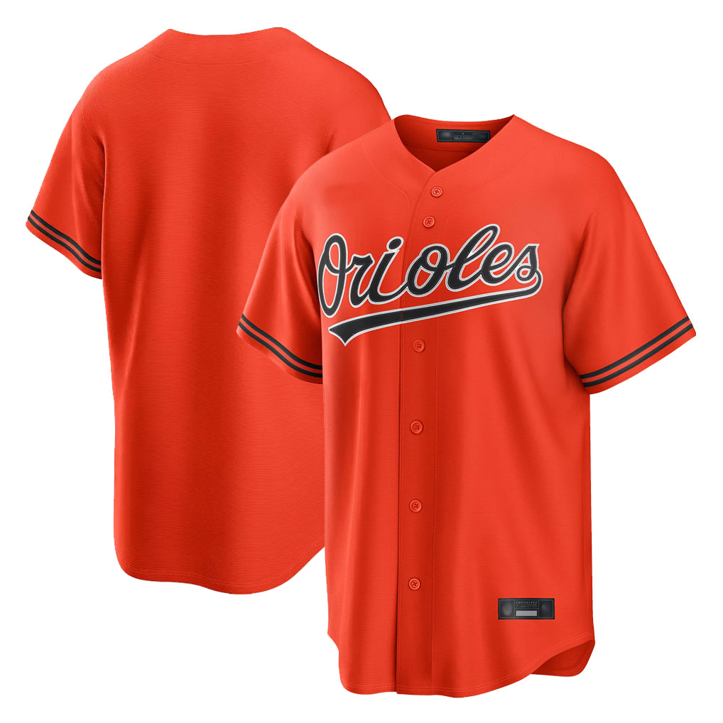 B.Orioles ## Orioles Blank Player Orange Home Game Jdoa Stitched Jerseys