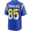 Jdoa LA.Rams #85 Jack Youngblood Royal Game Retired Player Jersey