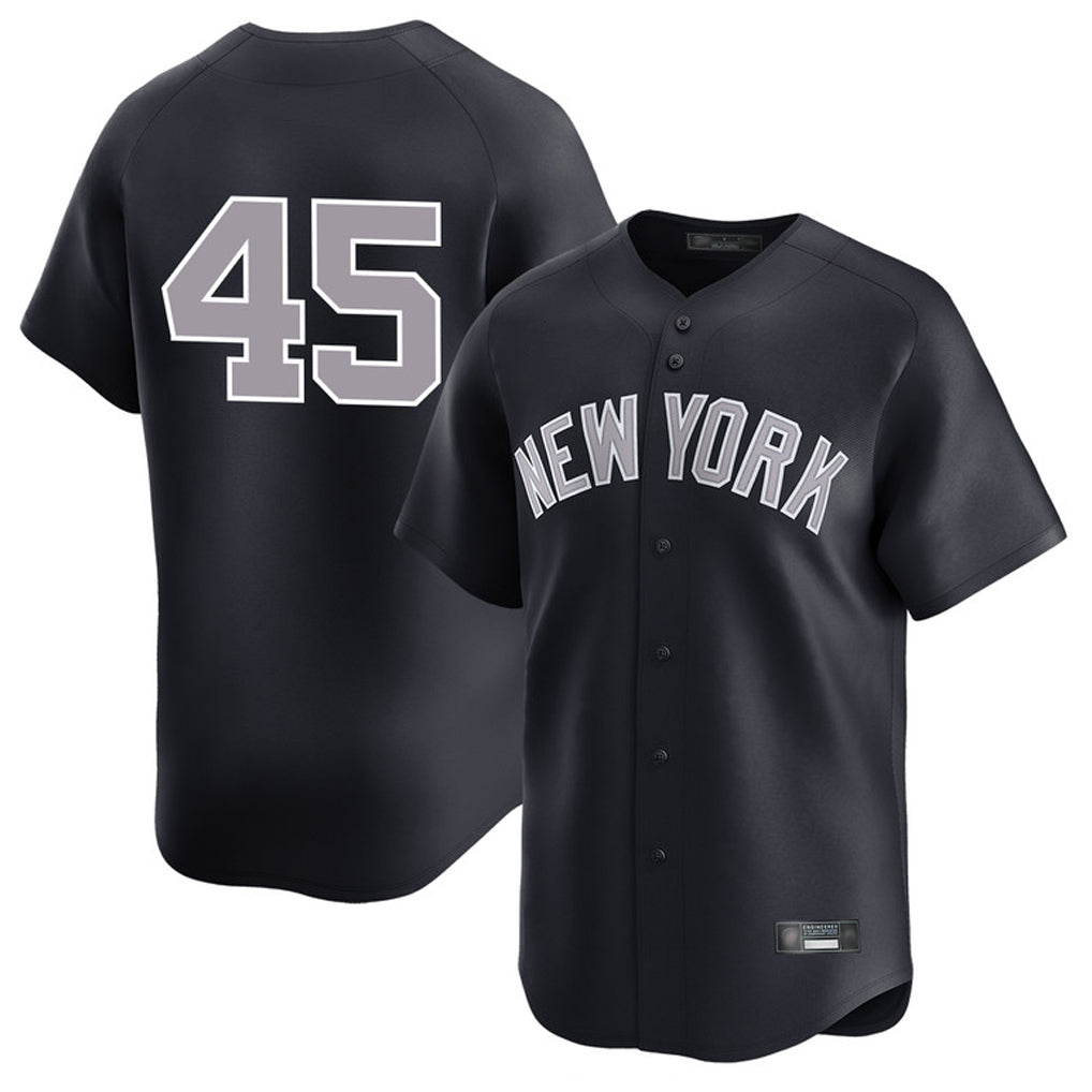 NY.Yankees #45 Gerrit Cole Player Navy Limited Game Jdoa Stitched Jerseys
