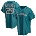 S.Mariners #29 Cal Raleigh Player Teal Home Game Jdoa Stitched Jerseys