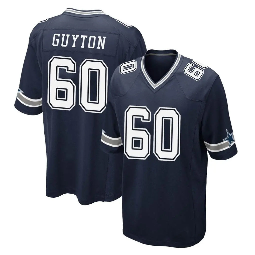 D.Cowboys #60 Tyler Guyton Player Navy Home Game Jdoa Stitched Jerseys