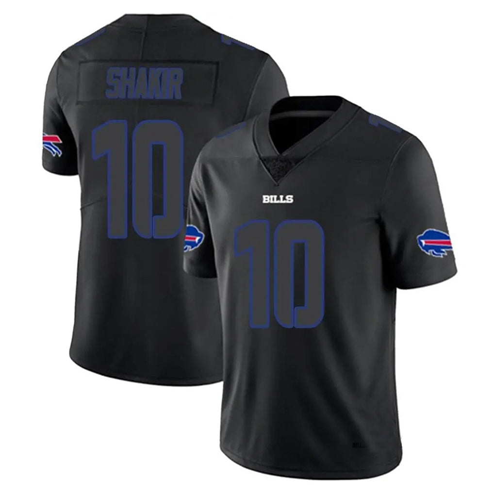 B.Bills #10 Khalil Shakir Player Black Impact Limited Game Jdoa Stitched Jerseys