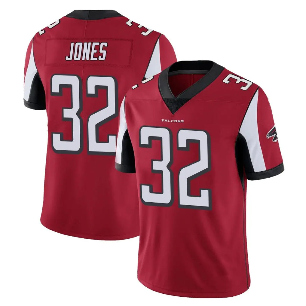 A.Falcons #32 Cash Jones Player Red Color Vapor Untouchable Limited Home Game Jdoa Stitched Jerseys