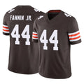 C.Browns #44 Harold Fannin Jr. Player Brown Vapor F.U.S.E. Limited Home Game Jdoa Stitched Jerseys