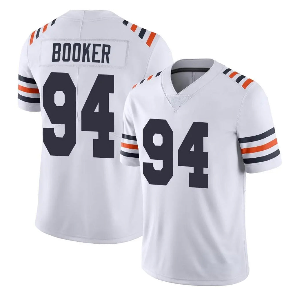 C.Bears #94 Austin Booker Player White Classic Vapor Limited Home Game Jdoa Stitched Jerseys