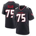 H.Texans #75 Wyatt Teller Player Navy Team Home Game Jdoa Stitched Jerseys