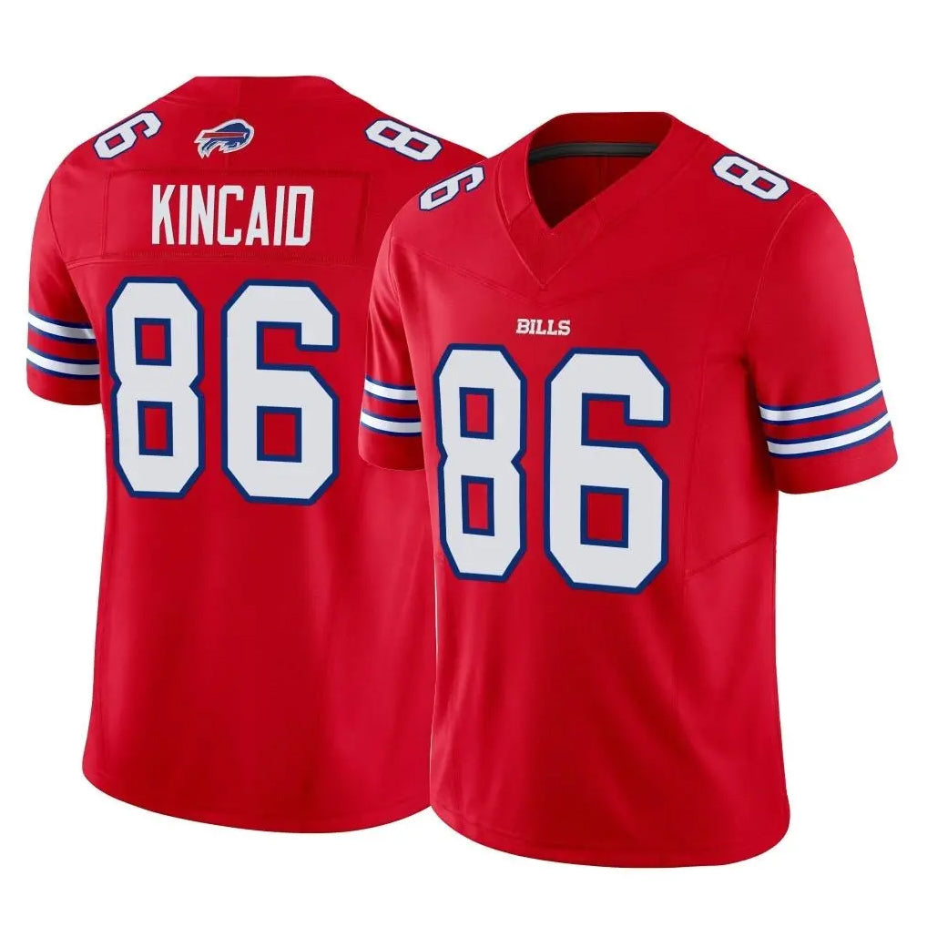 B.Bills #86 Dalton Kincaid Player Red Vapor F.U.S.E. Limited Home Game Jdoa Stitched Jerseys