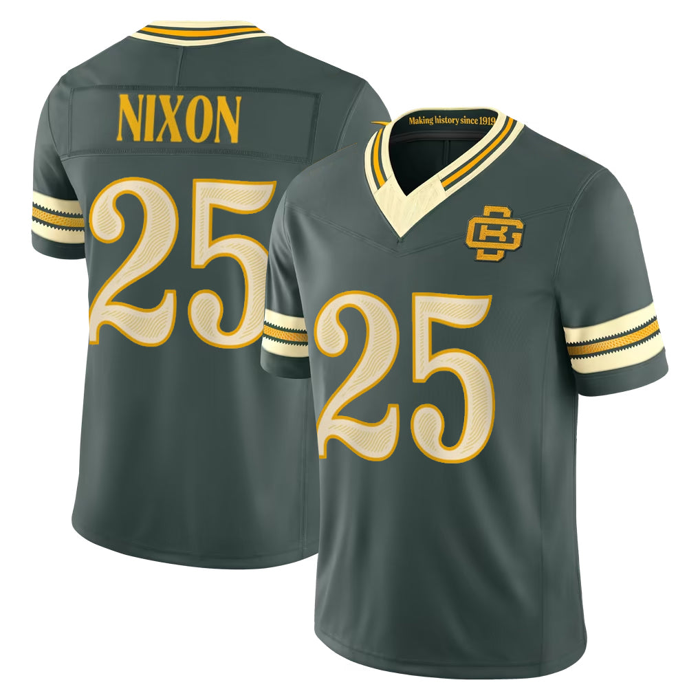 GB.Packers #25 Keisean Nixon Player Green Limited 2026 Rivalries Collection Home Game Jdoa Stitched Jerseys