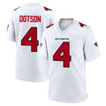 A.Falcons #4 Jahan Dotson Player White Team Color Home Game Jdoa Stitched Jerseys